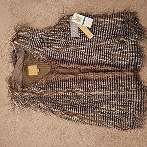 BRAND NEW WITH TAGS, TAKARA FAUX FUR VEST